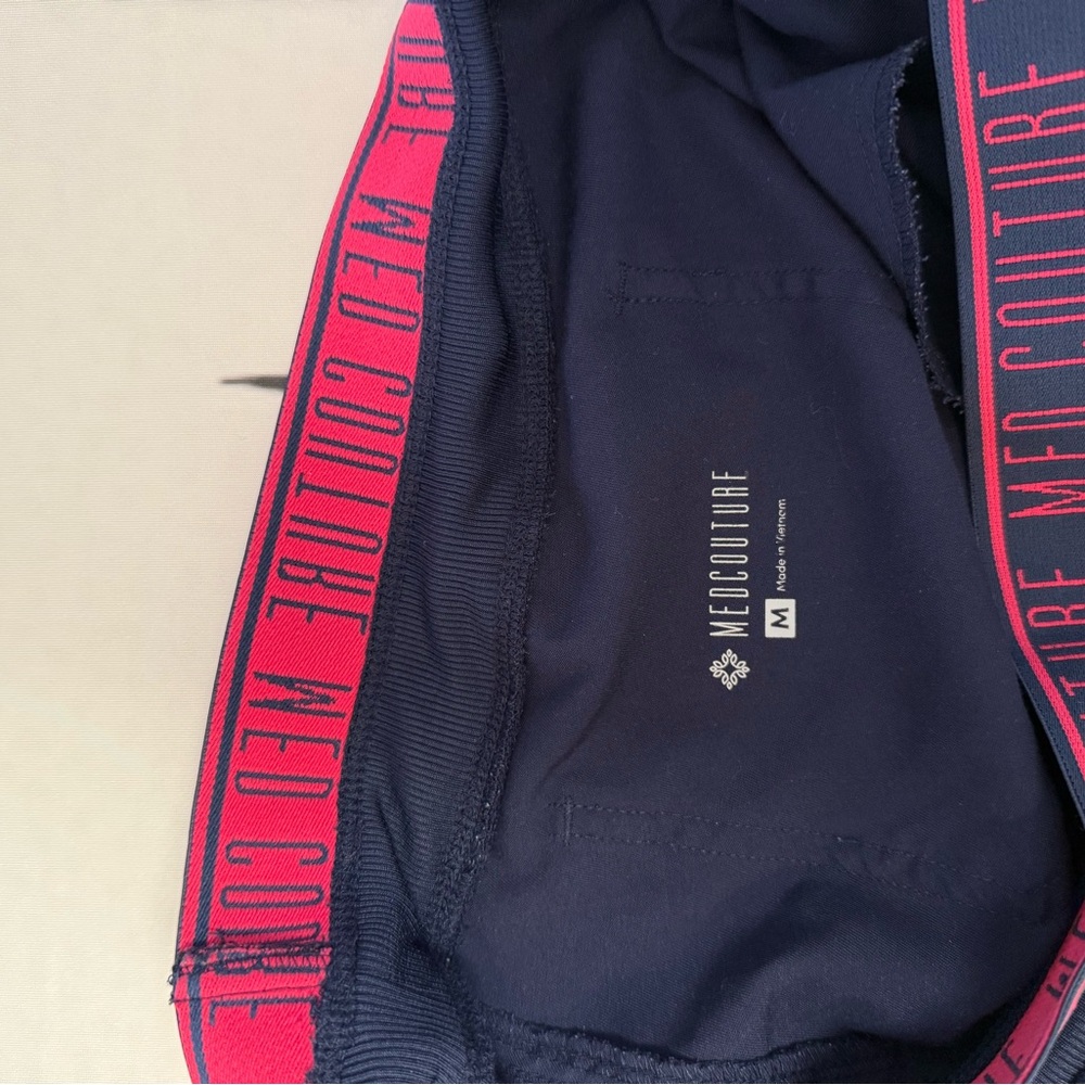 Med Couture Navy Jogger Scrubs - Picture 2 of 2